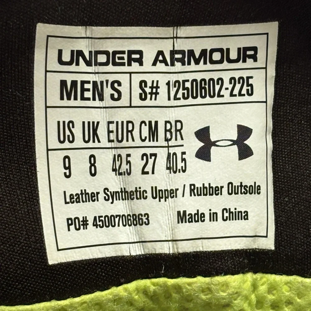 Under Armour Wall Hanger Leather Hunting Boots Mens 9 Brown Waterproof Scent